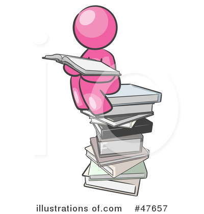 Royalty-Free (RF) Reading Clipart Illustration by Leo Blanchette - Stock Sample #47657