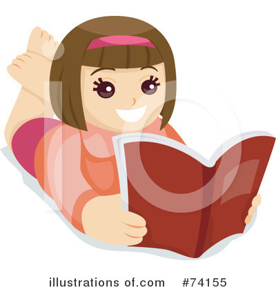 Royalty-Free (RF) Reading Clipart Illustration by BNP Design Studio - Stock Sample #74155