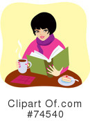 Reading Clipart #74540 by Monica
