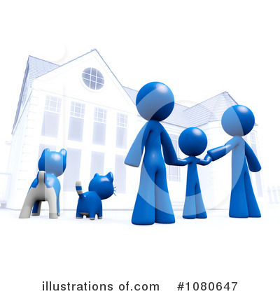 Blue Design Mascot Clipart #1080647 by Leo Blanchette