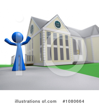 Driveway Clipart #1080664 by Leo Blanchette