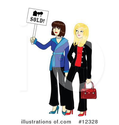 Royalty-Free (RF) Real Estate Clipart Illustration by Rosie Piter - Stock Sample #12328