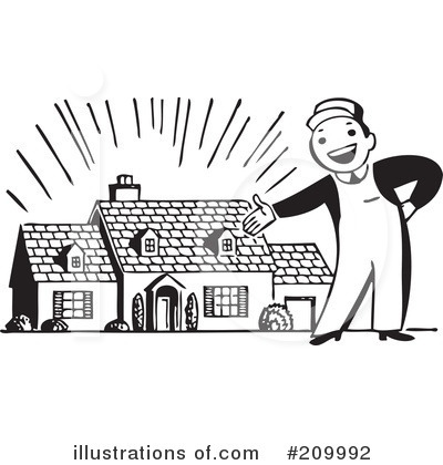 Royalty-Free (RF) Real Estate Clipart Illustration by BestVector - Stock Sample #209992