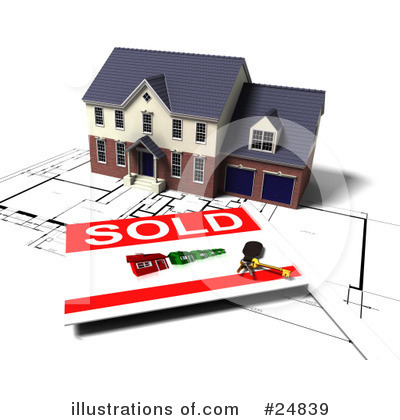Royalty-Free (RF) Real Estate Clipart Illustration by KJ Pargeter - Stock Sample #24839