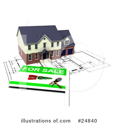 Royalty-Free (RF) Real Estate Clipart Illustration by KJ Pargeter - Stock Sample #24840