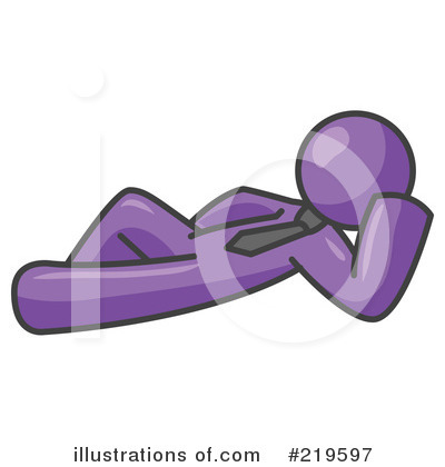 Purple Man Clipart #219597 by Leo Blanchette