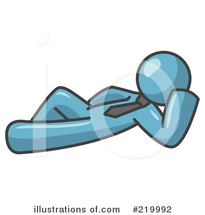 Royalty-Free (RF) Reclined Clipart Illustration by Leo Blanchette - Stock Sample #219992