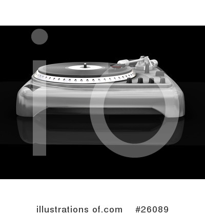 Royalty-Free (RF) Record Player Clipart Illustration by KJ Pargeter - Stock Sample #26089
