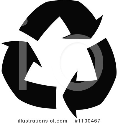 Royalty-Free (RF) Recycle Arrows Clipart Illustration by John Schwegel - Stock Sample #1100467