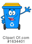Recycle Bin Clipart #1634401 by Hit Toon