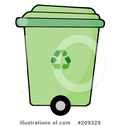 Recycle Bin Clipart #209329 by Hit Toon