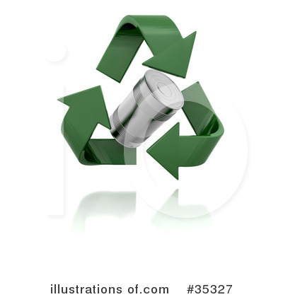Royalty-Free (RF) Recycle Clipart Illustration by KJ Pargeter - Stock Sample #35327