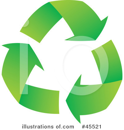 Royalty-Free (RF) Recycle Clipart Illustration by John Schwegel - Stock Sample #45521