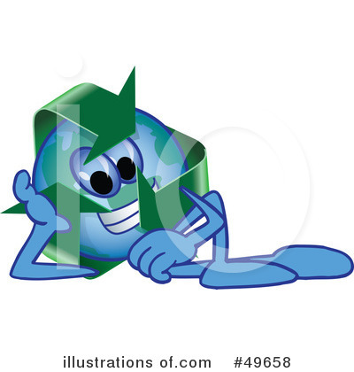 Royalty-Free (RF) Recycle Mascot Clipart Illustration by Mascot Junction - Stock Sample #49658