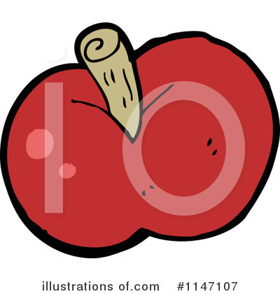 Red Apple Clipart #1147107 by lineartestpilot