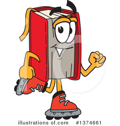 Royalty-Free (RF) Red Book Clipart Illustration by Mascot Junction - Stock Sample #1374661
