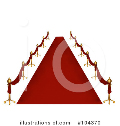 Royalty-Free (RF) Red Carpet Clipart Illustration by BNP Design Studio - Stock Sample #104370