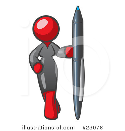 Royalty-Free (RF) Red Collection Clipart Illustration by Leo Blanchette - Stock Sample #23078