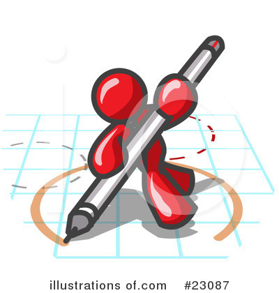 Royalty-Free (RF) Red Collection Clipart Illustration by Leo Blanchette - Stock Sample #23087