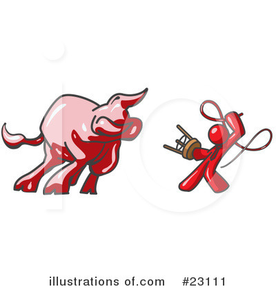 Bull Clipart #23111 by Leo Blanchette