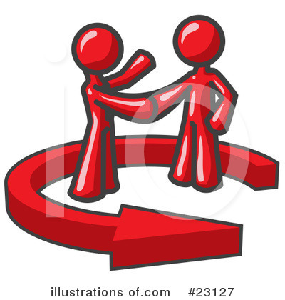 Royalty-Free (RF) Red Collection Clipart Illustration by Leo Blanchette - Stock Sample #23127