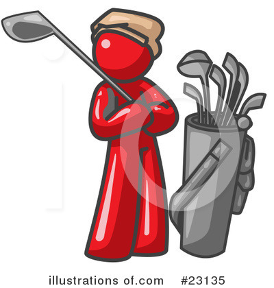 Golfing Clipart #23135 by Leo Blanchette