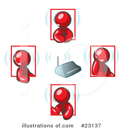 Royalty-Free (RF) Red Collection Clipart Illustration by Leo Blanchette - Stock Sample #23137