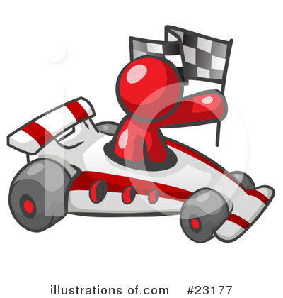 Racer Clipart #23177 by Leo Blanchette