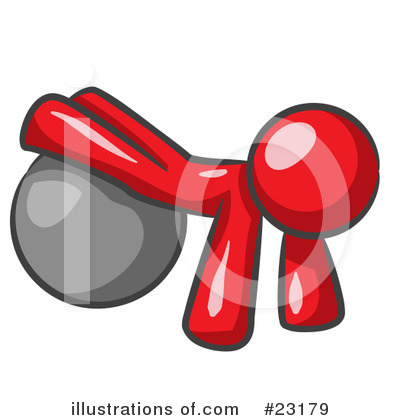 Royalty-Free (RF) Red Collection Clipart Illustration by Leo Blanchette - Stock Sample #23179