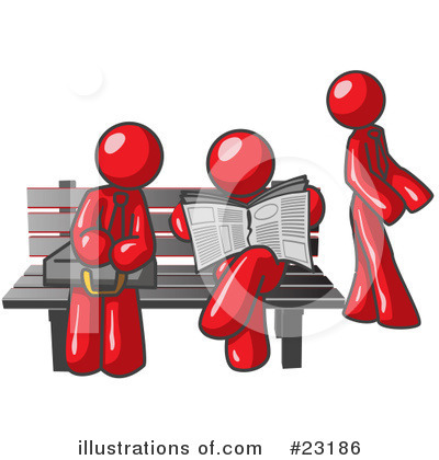 Royalty-Free (RF) Red Collection Clipart Illustration by Leo Blanchette - Stock Sample #23186