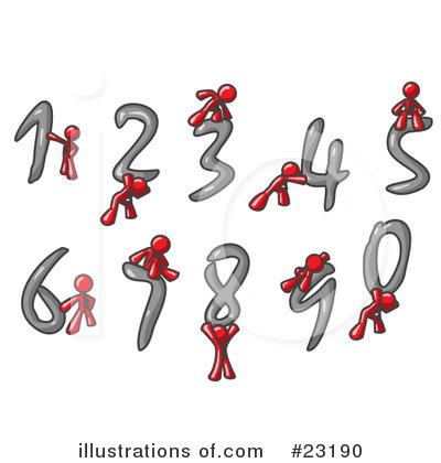 Royalty-Free (RF) Red Collection Clipart Illustration by Leo Blanchette - Stock Sample #23190