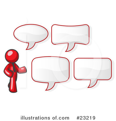 Royalty-Free (RF) Red Collection Clipart Illustration by Leo Blanchette - Stock Sample #23219