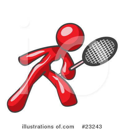 Tennis Clipart #23243 by Leo Blanchette