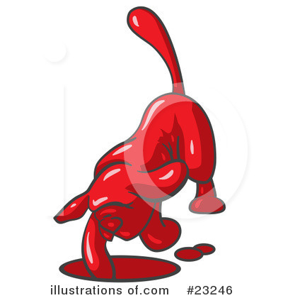 Royalty-Free (RF) Red Collection Clipart Illustration by Leo Blanchette - Stock Sample #23246