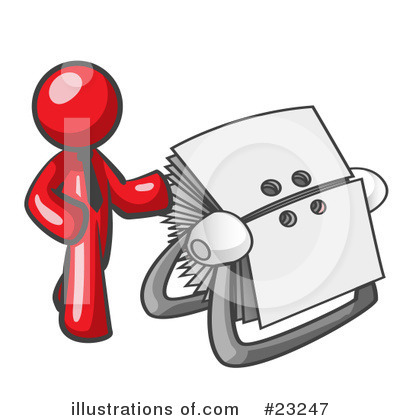 Royalty-Free (RF) Red Collection Clipart Illustration by Leo Blanchette - Stock Sample #23247