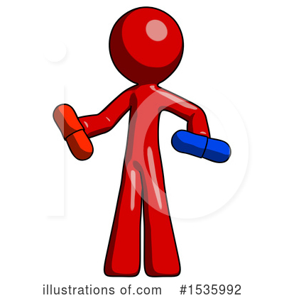 Royalty-Free (RF) Red Design Mascot Clipart Illustration by Leo Blanchette - Stock Sample #1535992