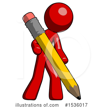 Royalty-Free (RF) Red Design Mascot Clipart Illustration by Leo Blanchette - Stock Sample #1536017