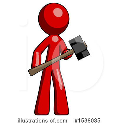 Royalty-Free (RF) Red Design Mascot Clipart Illustration by Leo Blanchette - Stock Sample #1536035