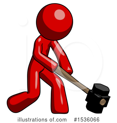Royalty-Free (RF) Red Design Mascot Clipart Illustration by Leo Blanchette - Stock Sample #1536066