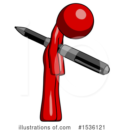 Royalty-Free (RF) Red Design Mascot Clipart Illustration by Leo Blanchette - Stock Sample #1536121
