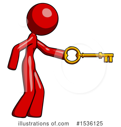 Royalty-Free (RF) Red Design Mascot Clipart Illustration by Leo Blanchette - Stock Sample #1536125