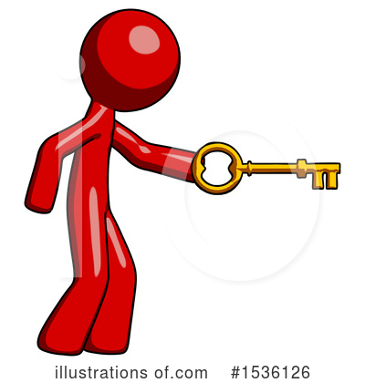 Royalty-Free (RF) Red Design Mascot Clipart Illustration by Leo Blanchette - Stock Sample #1536126