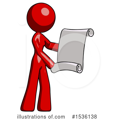 Royalty-Free (RF) Red Design Mascot Clipart Illustration by Leo Blanchette - Stock Sample #1536138