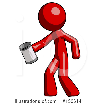 Royalty-Free (RF) Red Design Mascot Clipart Illustration by Leo Blanchette - Stock Sample #1536141