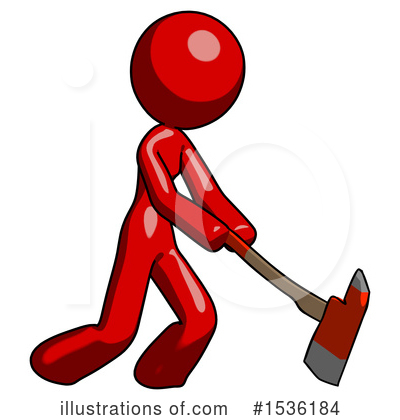 Royalty-Free (RF) Red Design Mascot Clipart Illustration by Leo Blanchette - Stock Sample #1536184