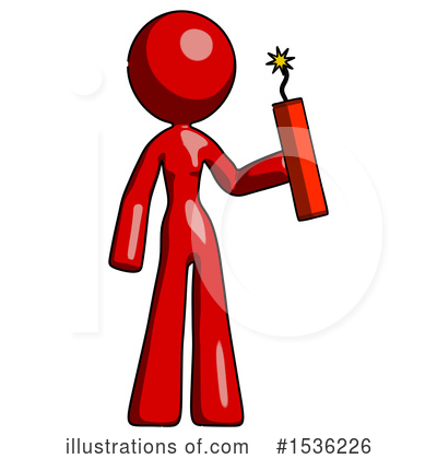 Royalty-Free (RF) Red Design Mascot Clipart Illustration by Leo Blanchette - Stock Sample #1536226