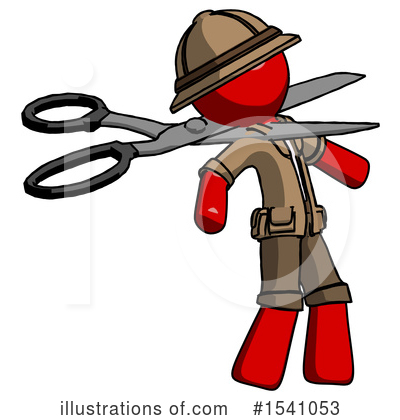Royalty-Free (RF) Red Design Mascot Clipart Illustration by Leo Blanchette - Stock Sample #1541053