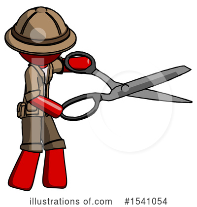 Royalty-Free (RF) Red Design Mascot Clipart Illustration by Leo Blanchette - Stock Sample #1541054