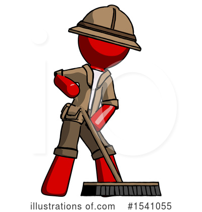 Royalty-Free (RF) Red Design Mascot Clipart Illustration by Leo Blanchette - Stock Sample #1541055