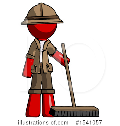 Royalty-Free (RF) Red Design Mascot Clipart Illustration by Leo Blanchette - Stock Sample #1541057
